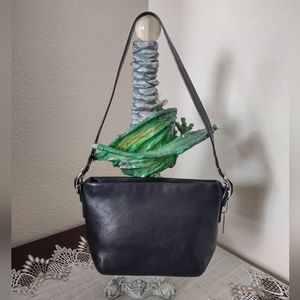 Coach Black Small Leather Clutch Bag EUC